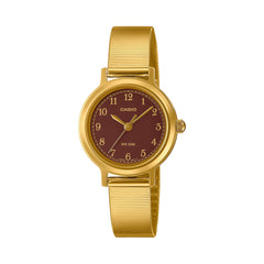 Casio Analog Watch Gold Retro Metal Bracelet | LTP-B170G-5BVDF