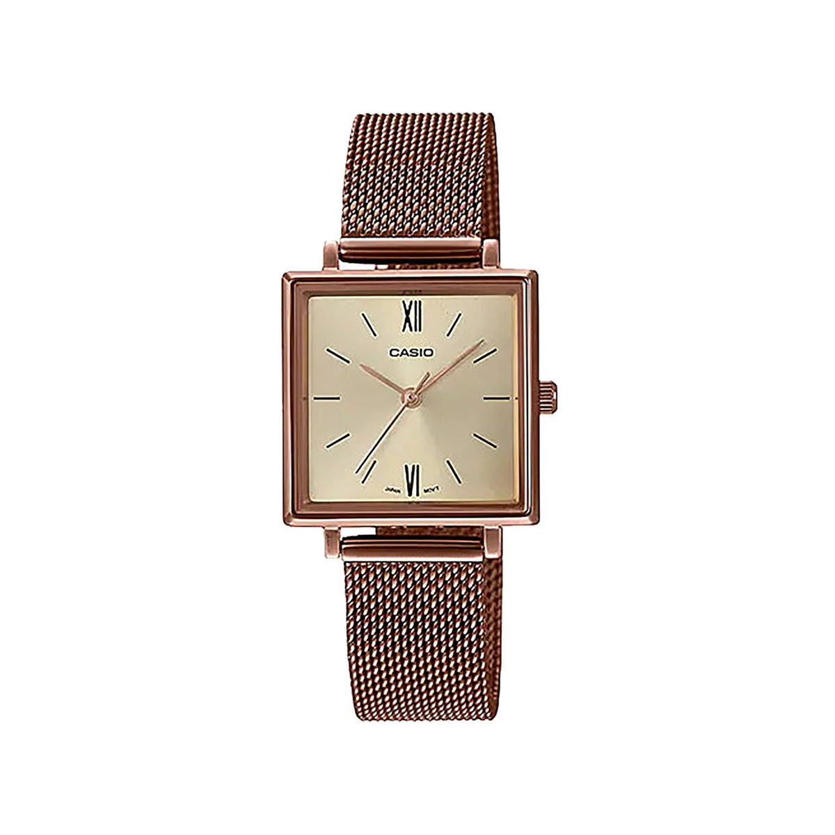 Casio Women 3h Watch Rose Gold 31mm | LTP-E155MR-9BDF