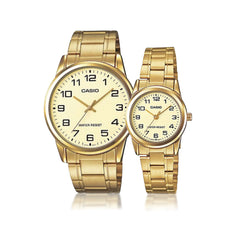 Casio casio-women-3h-watch- women watch gold stainless steel 31mm | LTP-V001G-9BUDF