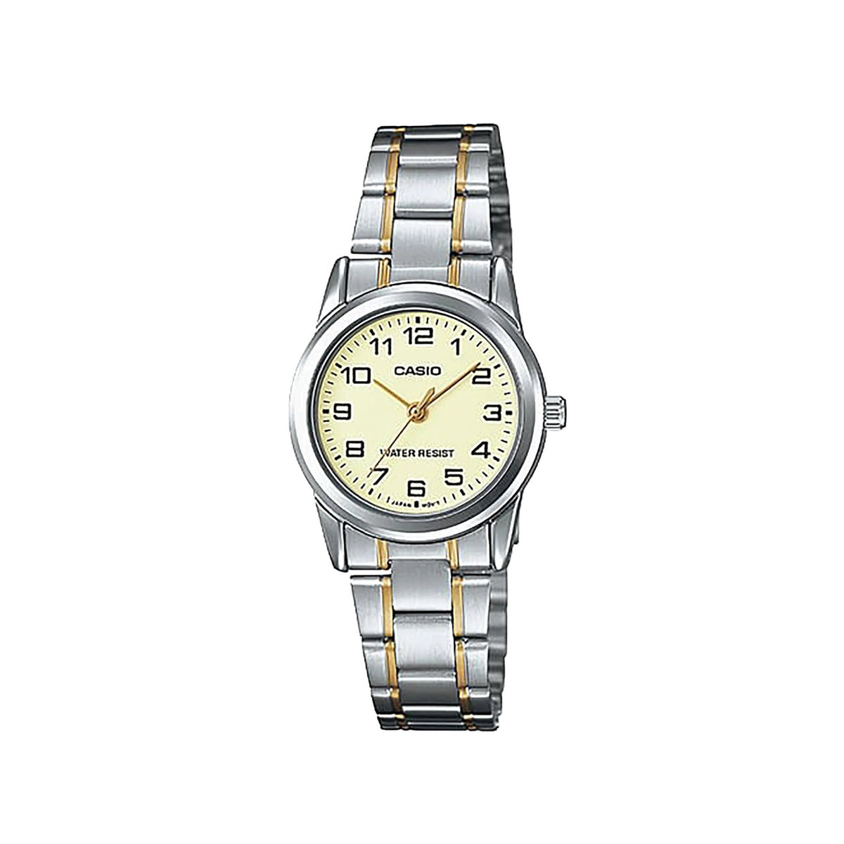 Casio casio-women-3h-watch- Women's Watch Gold & Silver Beige Dial | LTP-V001SG-9BUDF