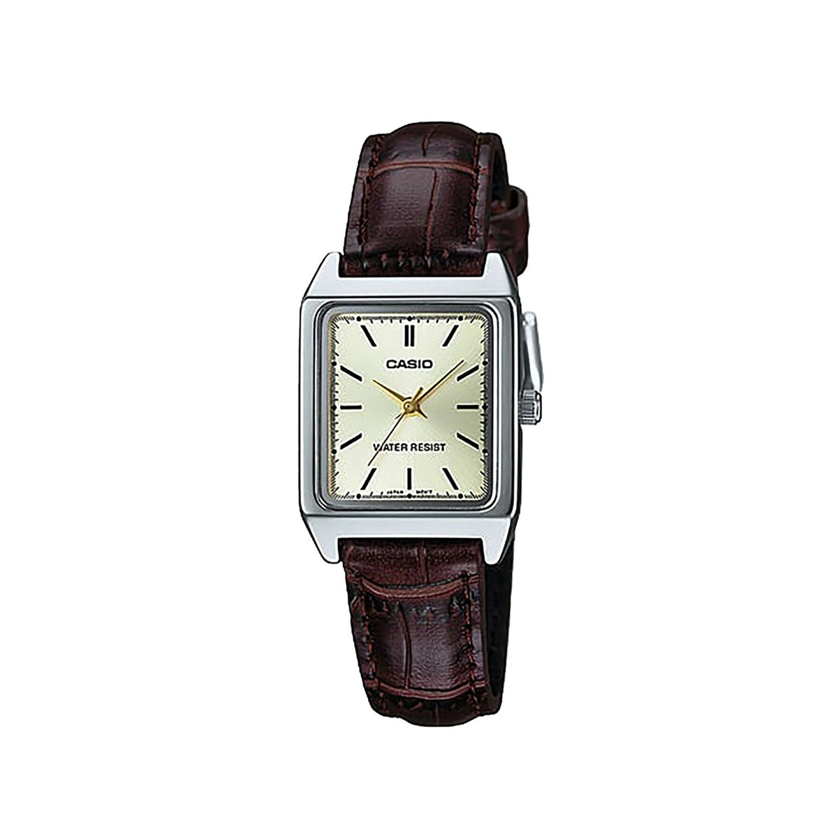 Casio Women 3H Watch Brown Leather | LTP-V007L-9EUDF