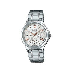 Casio Analog Watch Stainless Steel White | LTP-V300D-7A2UDF