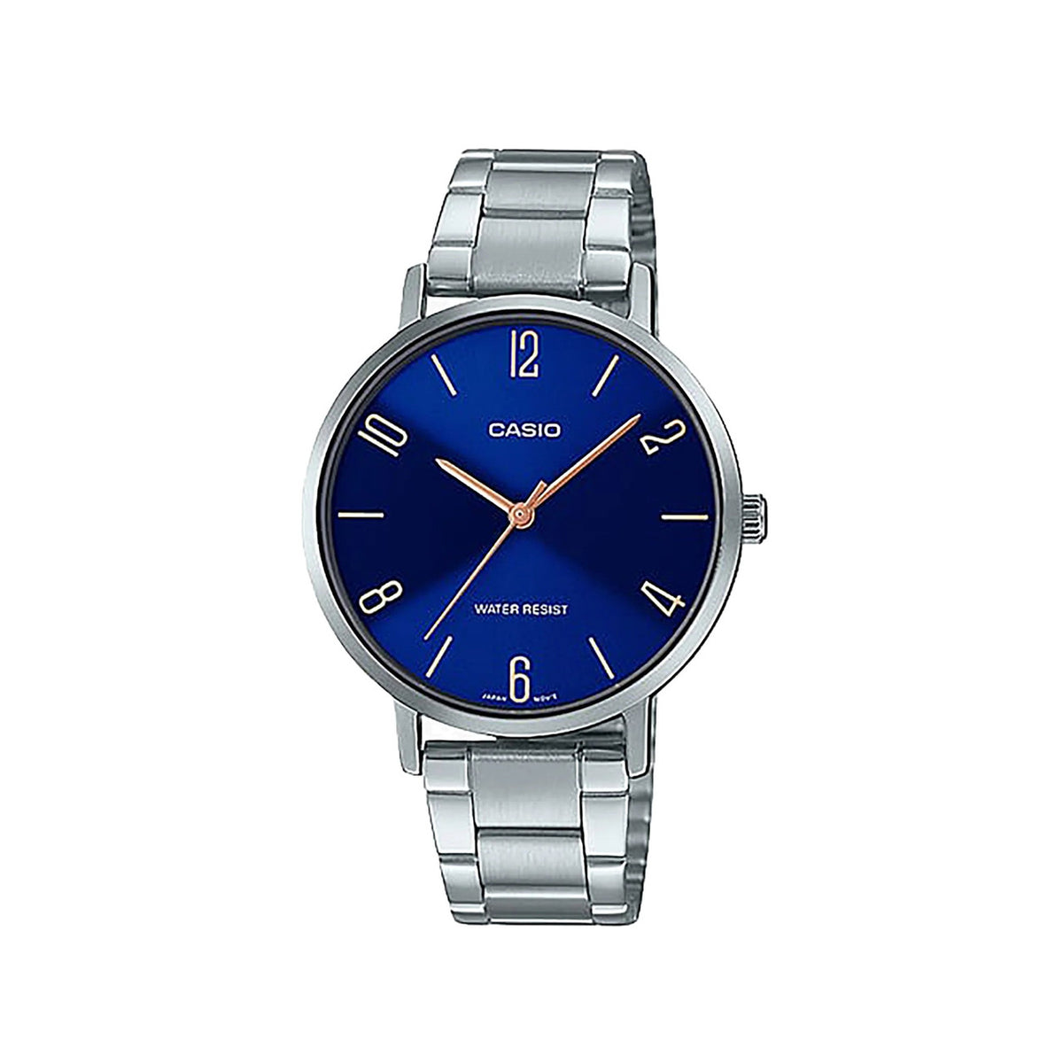 Casio casio-women-3h-watch- Women Watch LTP-VT01D-2B2 Silver Blue Dial | LTP-VT01D-2B2UDF