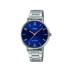 Casio casio-women-3h-watch- Women Watch LTP-VT01D-2B2 Silver Blue Dial | LTP-VT01D-2B2UDF