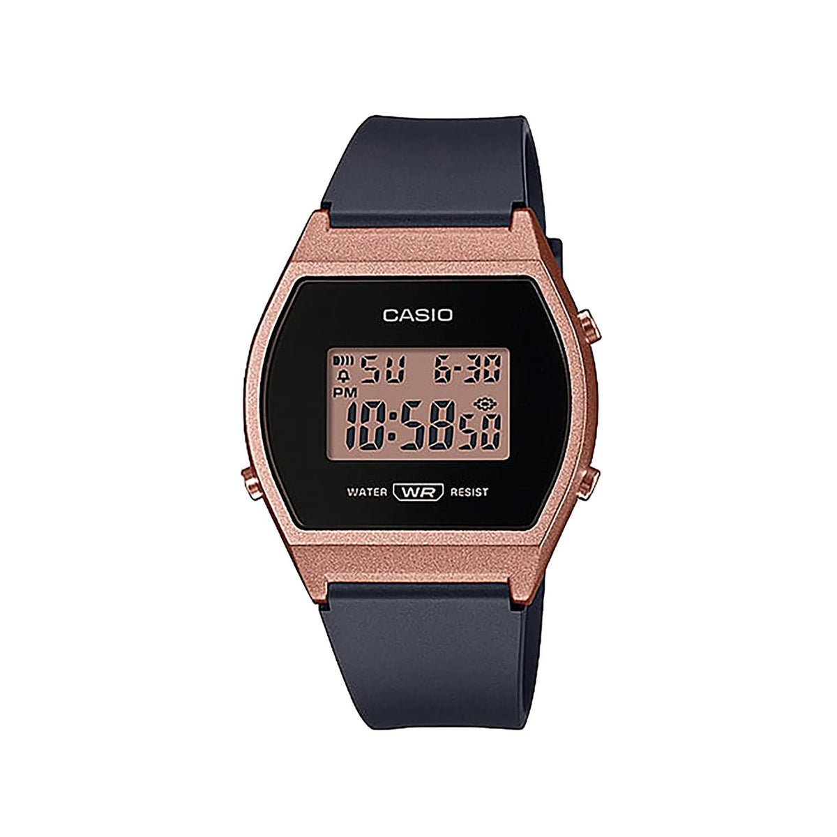 Casio Digital Women Watch Rose Gold Gray | LW-204-1ADF