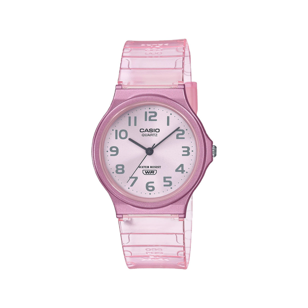 casio-unisex-3h-watch- Analog Watch Pink Resin | MQ-24S-4BDF