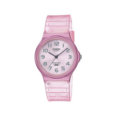 casio-unisex-3h-watch- Analog Watch Pink Resin | MQ-24S-4BDF