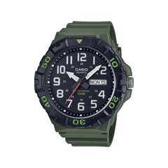 Casio Analog Watch Green Resin 57.9mm | MRW-210H-3AVDF