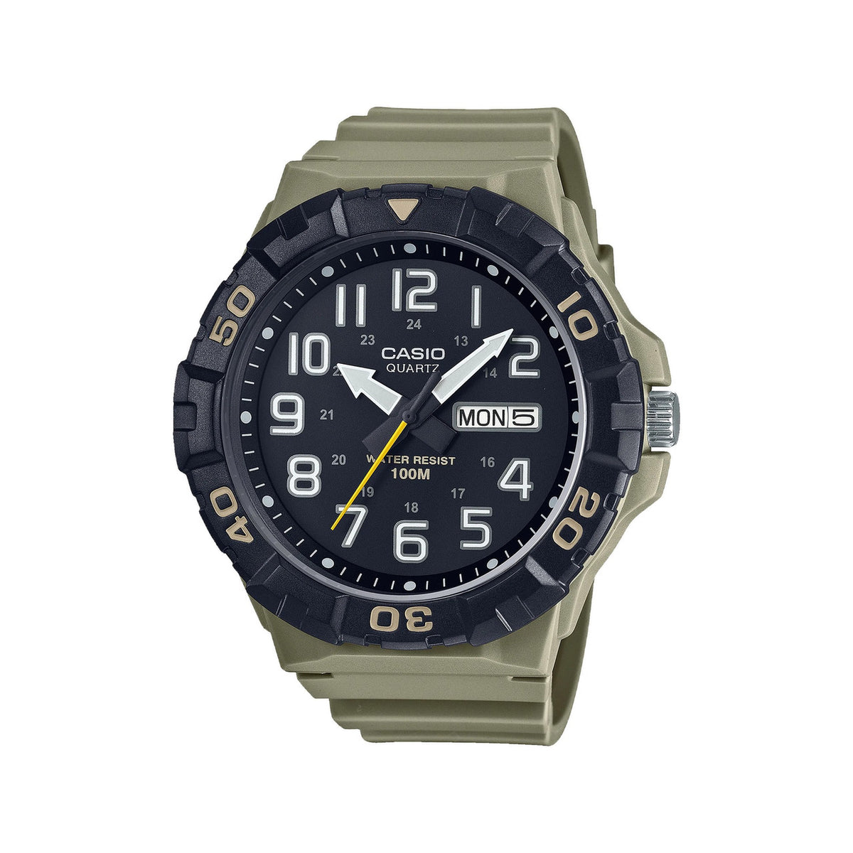 Casio Men's Analog Watch Green Resin | MRW-210H-5AVDF