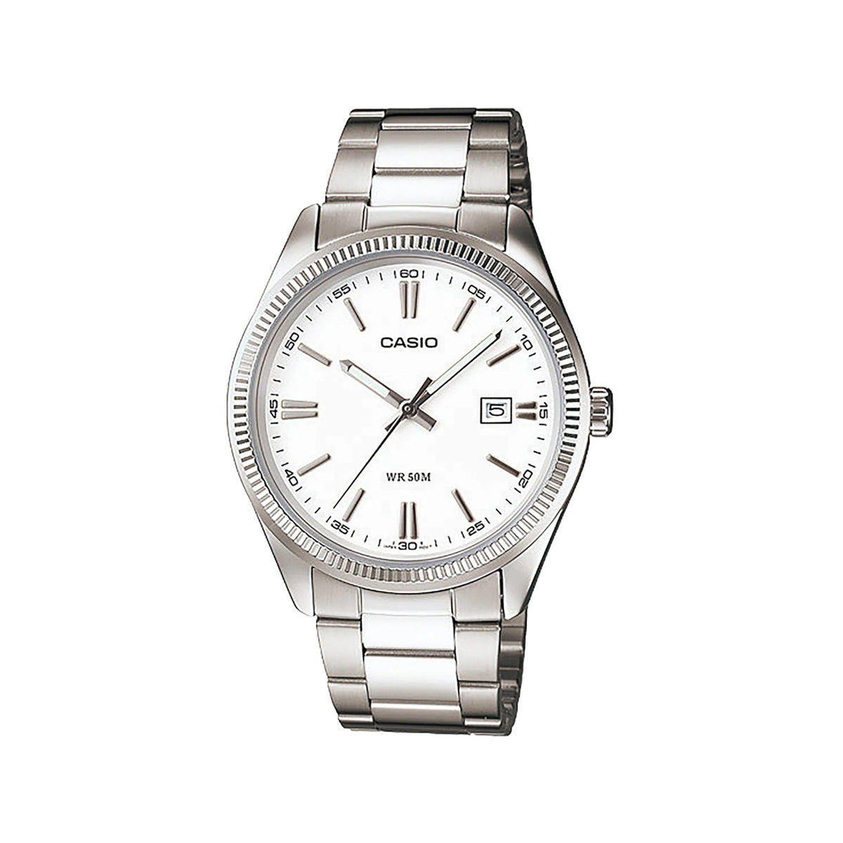 Casio casio-men-3h-watch- Men's Watch Silver Stainless Steel | MTP-1302D-7A1VDF