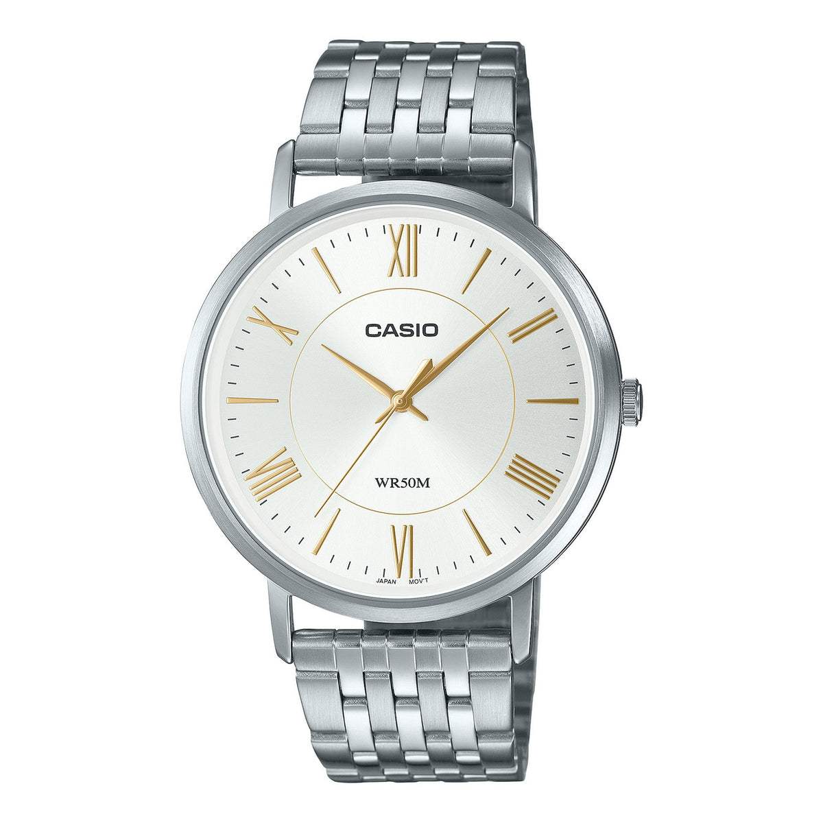 casio-men-3h-watch- Men Analog Watch Silver White | MTP-B110D-7AVDF