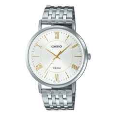casio-men-3h-watch- Men Analog Watch Silver White | MTP-B110D-7AVDF