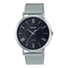Casio Analog Watch Silver Mesh Band | MTP-B110M-1AVDF
