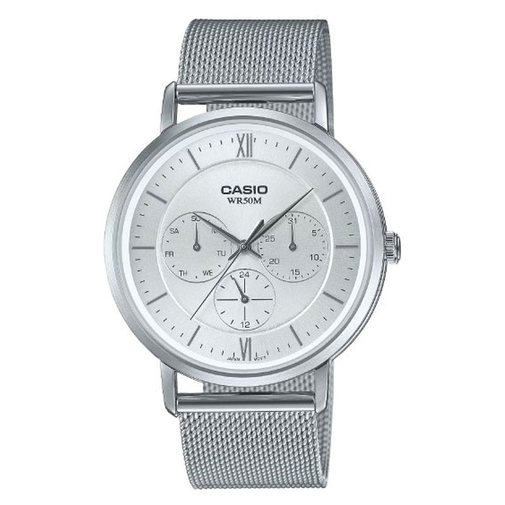 Casio casio-men-3h-watch- Men's Analog Watch Silver | MTP-B300M-7AVDF