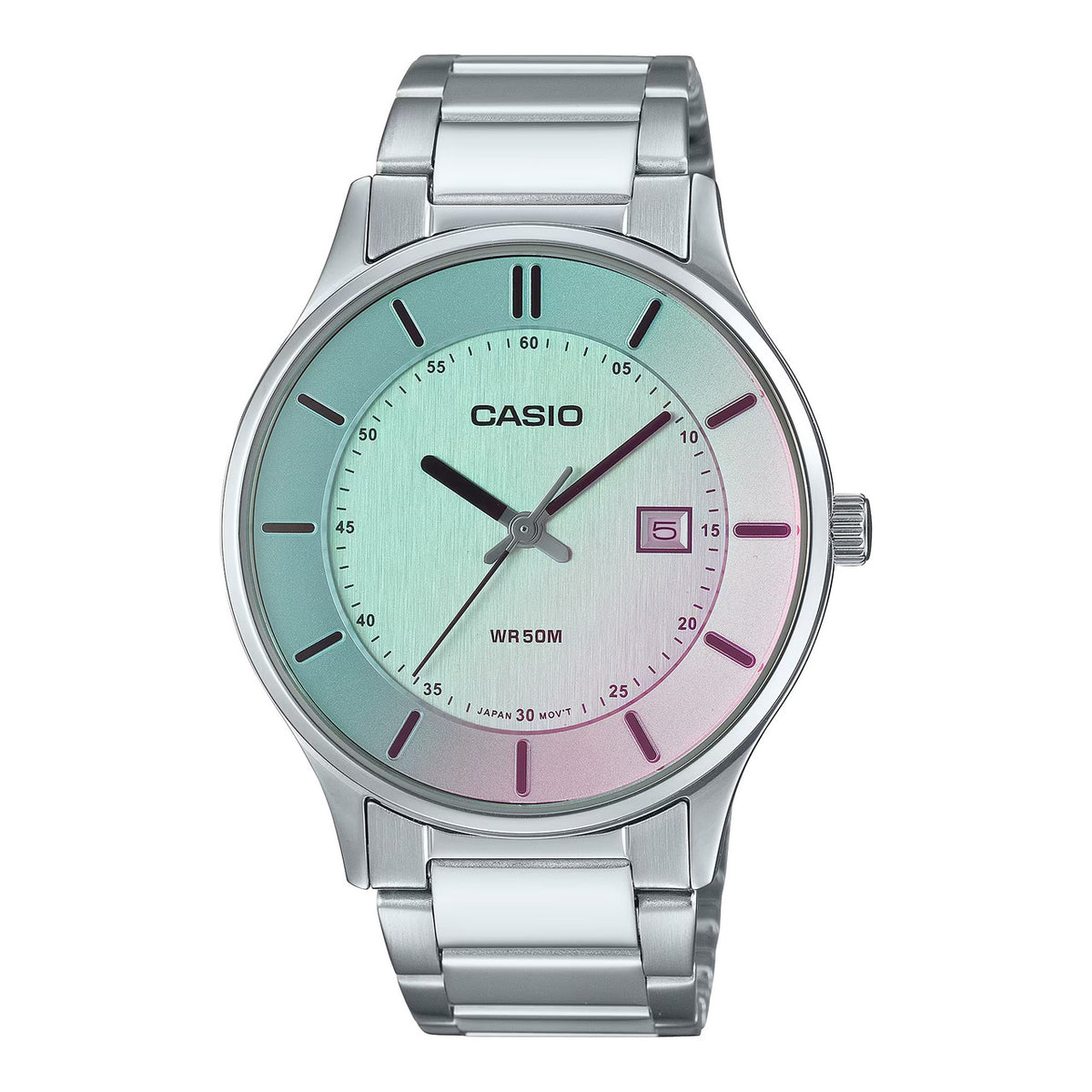 CASIO casio-men-3h-watch- Men Analog Watch Silver | MTP-E605D-7EVDF