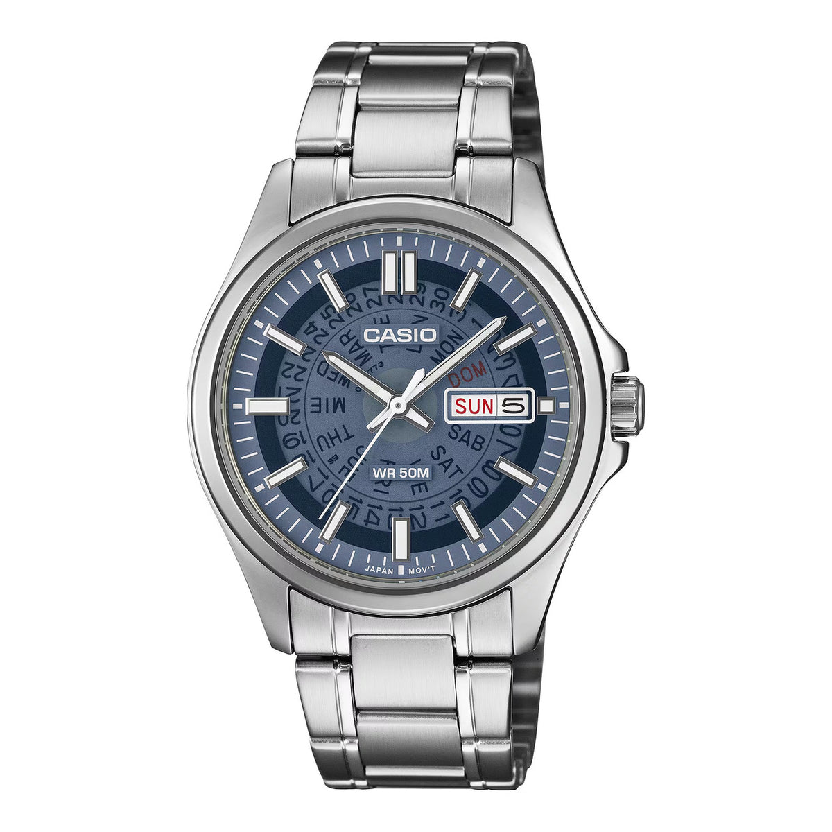 Casio Men's Analog Watch Blue Dial | MTP-E740-2A1VDF