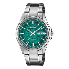 Casio Men's Analog Watch Green Dial | MTP-E740-3AVDF