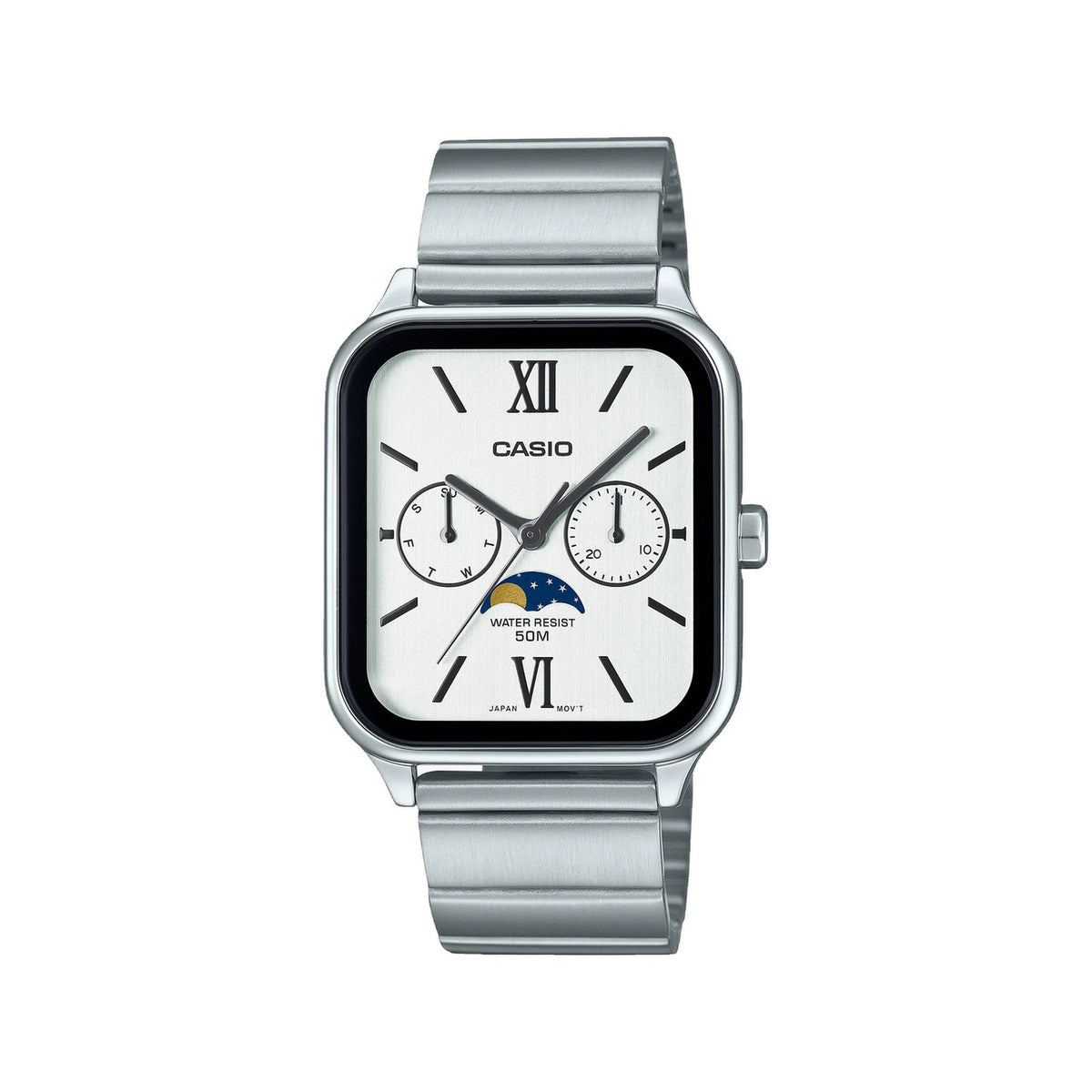 Casio casio-men-3h-watch- Men's Analog Watch Silver 44.5mm | MTP-M305D-7A2VDF