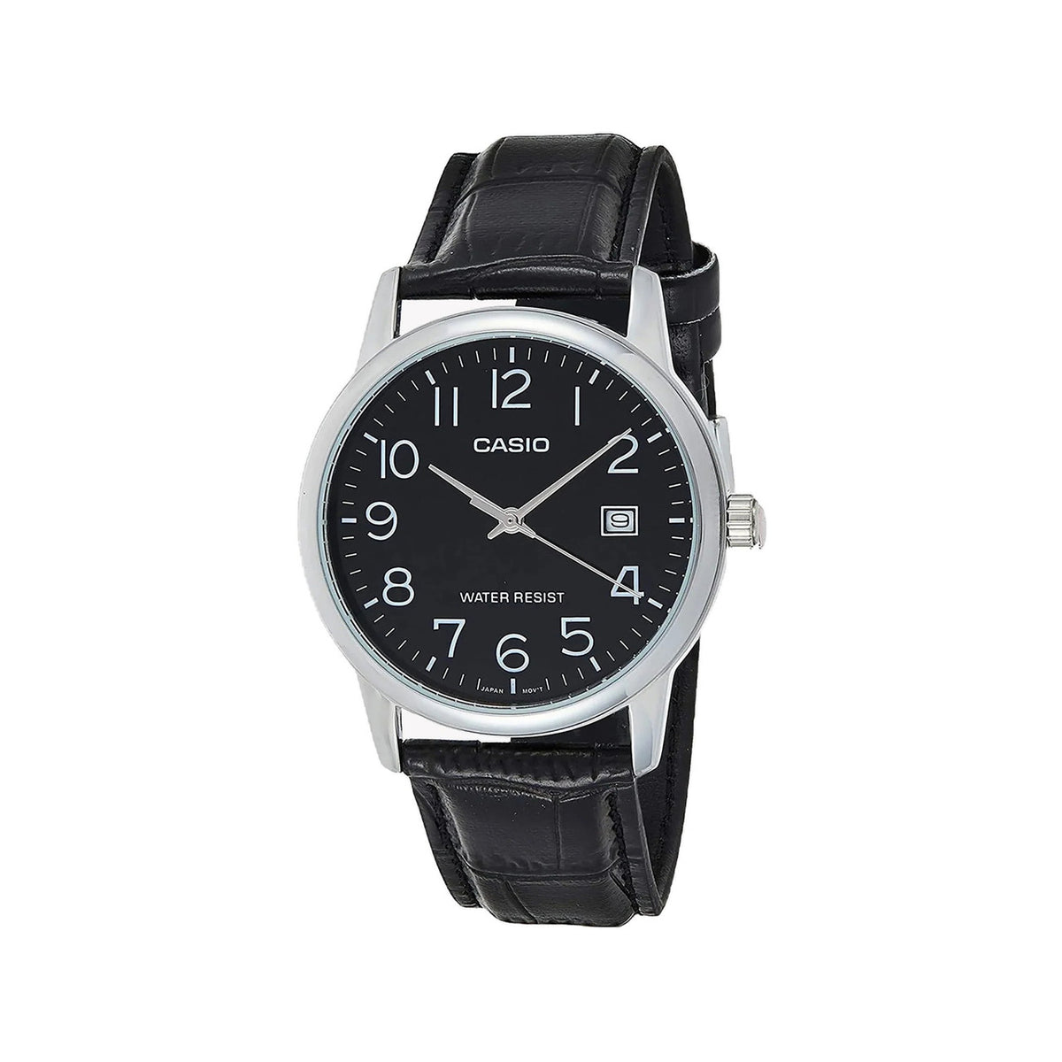 Casio casio-men-3h-watch- Men's Analog Watch Silver Black 37 mm | MTP-V002L-1BUDF