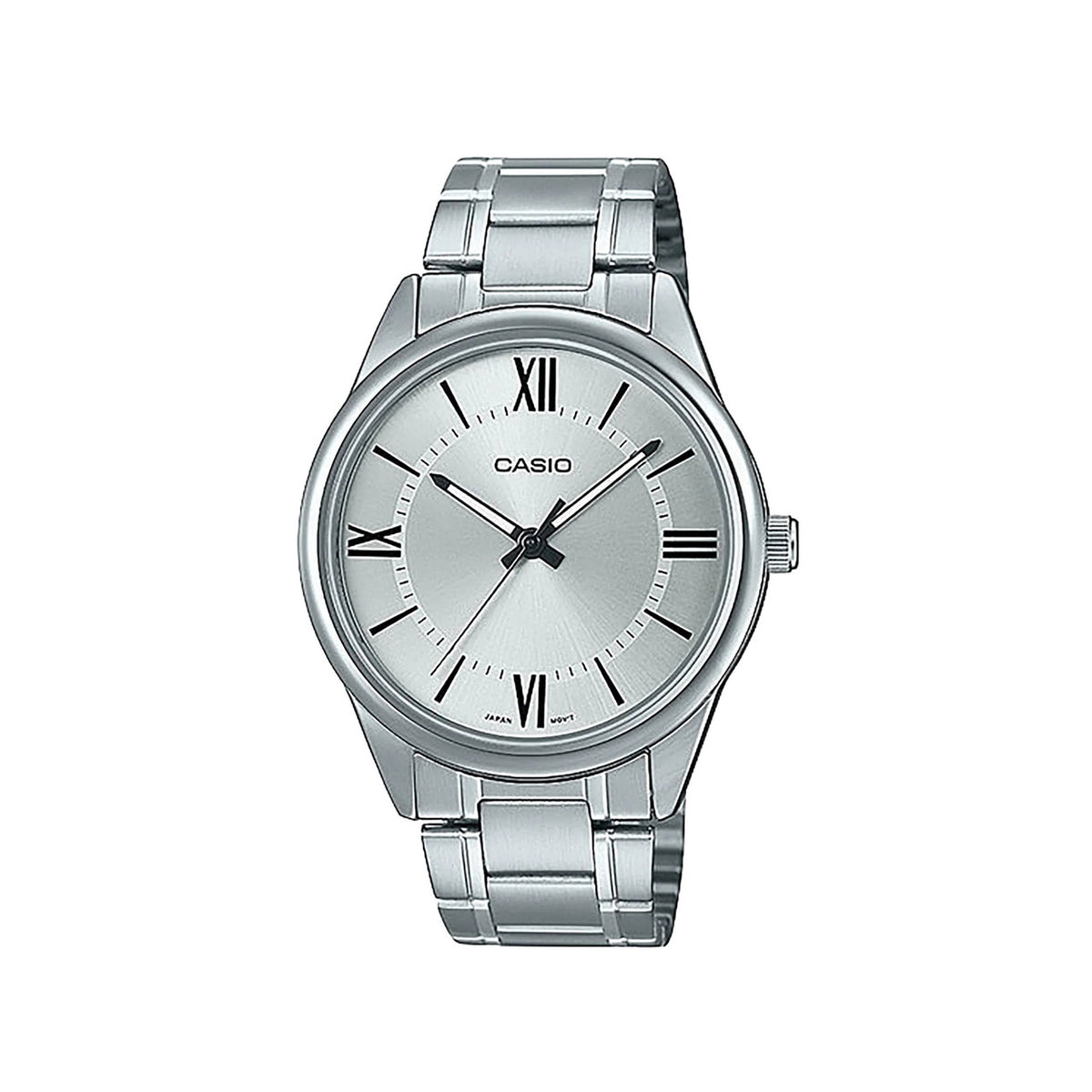 Casio casio-men-3h-watch- Men's Watch Silver Stainless Steel | MTP-V005D-7B5UDF