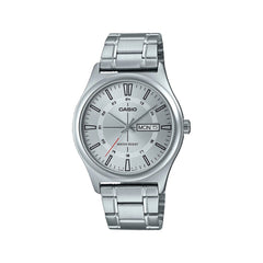 Casio casio-men-3h-watch- Men's Analog Watch Silver Stainless Steel | MTP-V006D-7CUDF