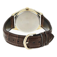 Casio casio-men-3h-watch- Men Watch Gold Leather Strap 42mm | MTP-V006GL-7BUDF