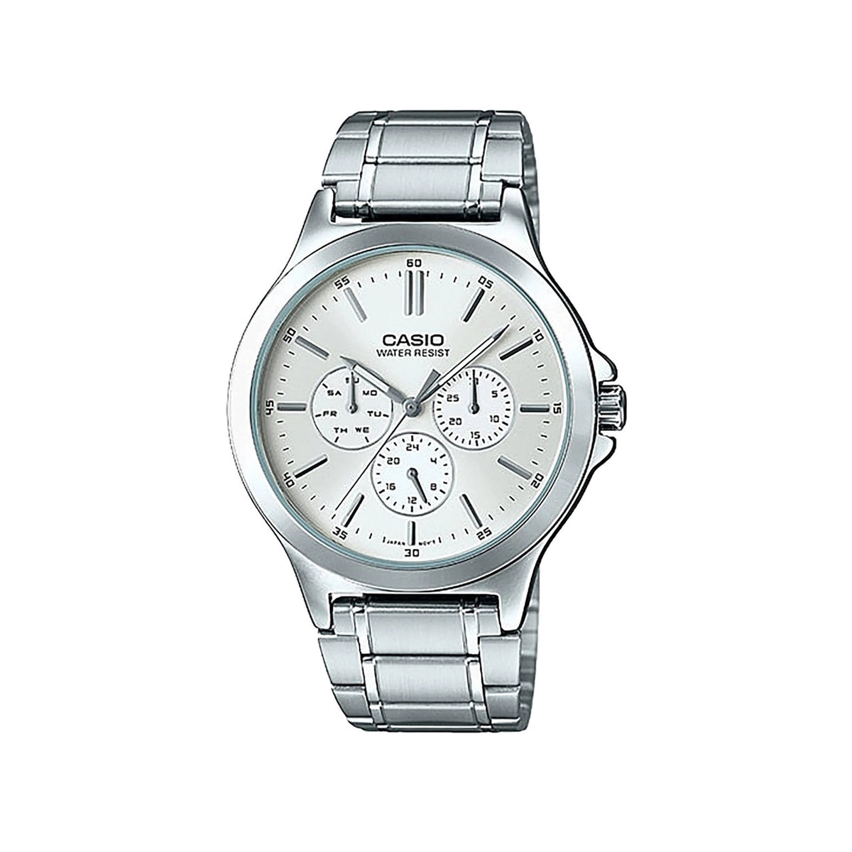 Casio Analog Watch Silver White Dial | MTP-V300D-7AUDF