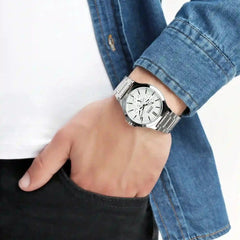 Casio Analog Watch Silver White Dial | MTP-V300D-7AUDF