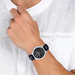 Casio casio-men-3h-watch- Men's Analog Watch Black Leather | MTP-V300L-1AUDF