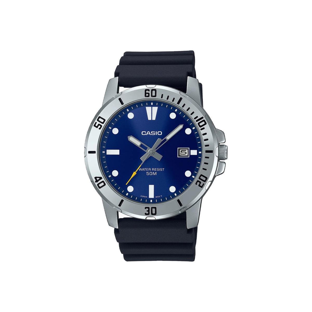 Casio casio-men-3h-watch- Men's Analog Watch Blue 45mm | MTP-VD01-2EVUDF