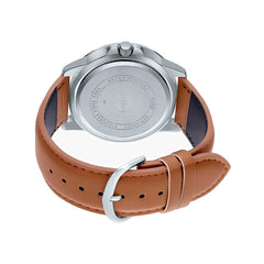 Casio Analog Watch Blue Dial Beige Leather | MTP-VD300L-2EUDF