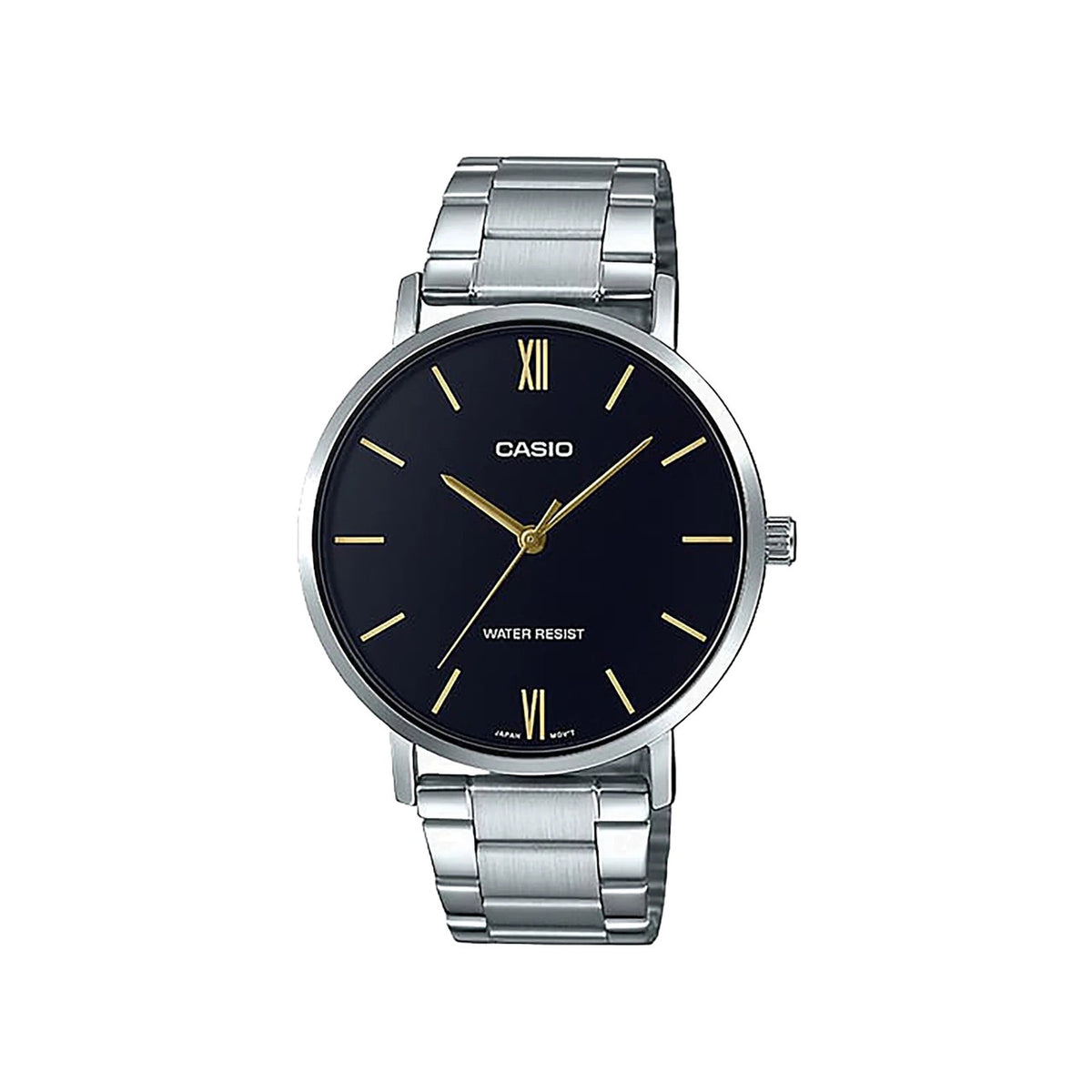 Casio Traditional Watch Black Dial 46mm | MTP-VT01D-1BUDF