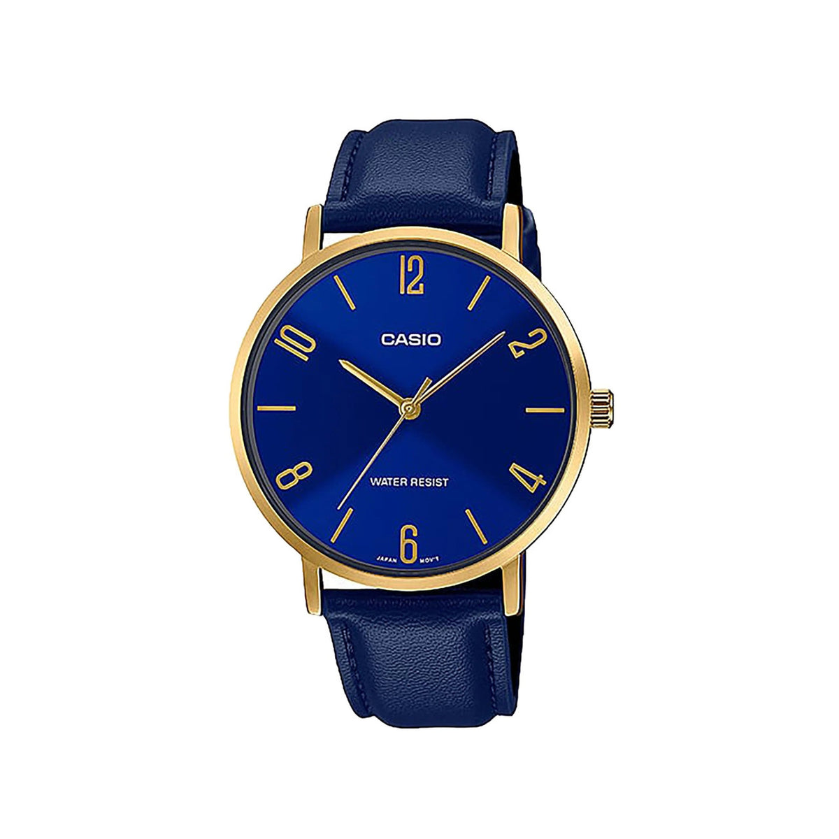 Casio Analog Watch Blue Gold | MTP-VT01GL-2B2UDF