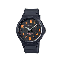 Casio casio-3h-unisex-watch- Men's Analog Watch Black Resin | MW-240-4BVDF