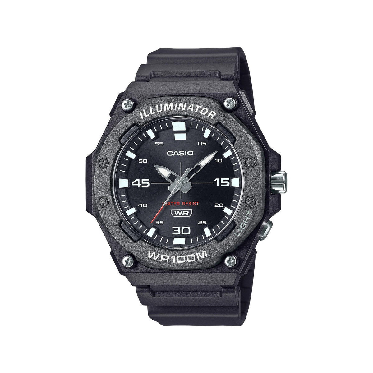 Casio Men's Analog Watch Black Resin 48mm | MW-620H-1AVDF