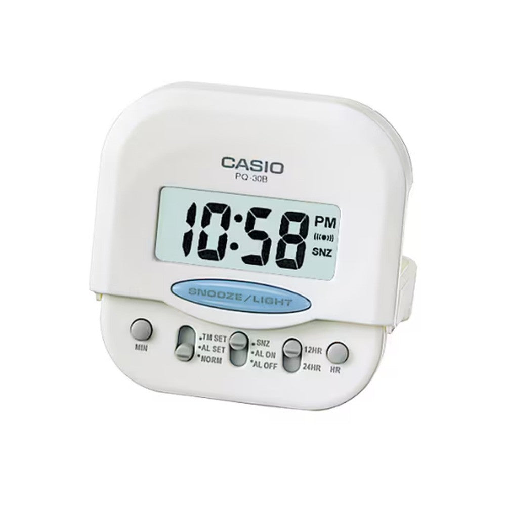 Casio Travellers Alarm Clock LED Light | PQ-30B-7DF
