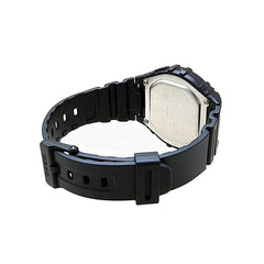 Casio Digital Watch Black Resin | W-216H-1BVDF