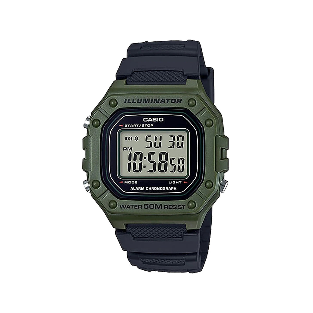 Casio Digital Watch Resin 43mm Men's | W-218H-3AVDF