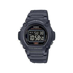 Casio Digital Watch Resin 47mm Black | W-219H-8BVDF