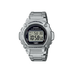 Casio Digital Watch Silver 48mm | W-219HD-1AVDF