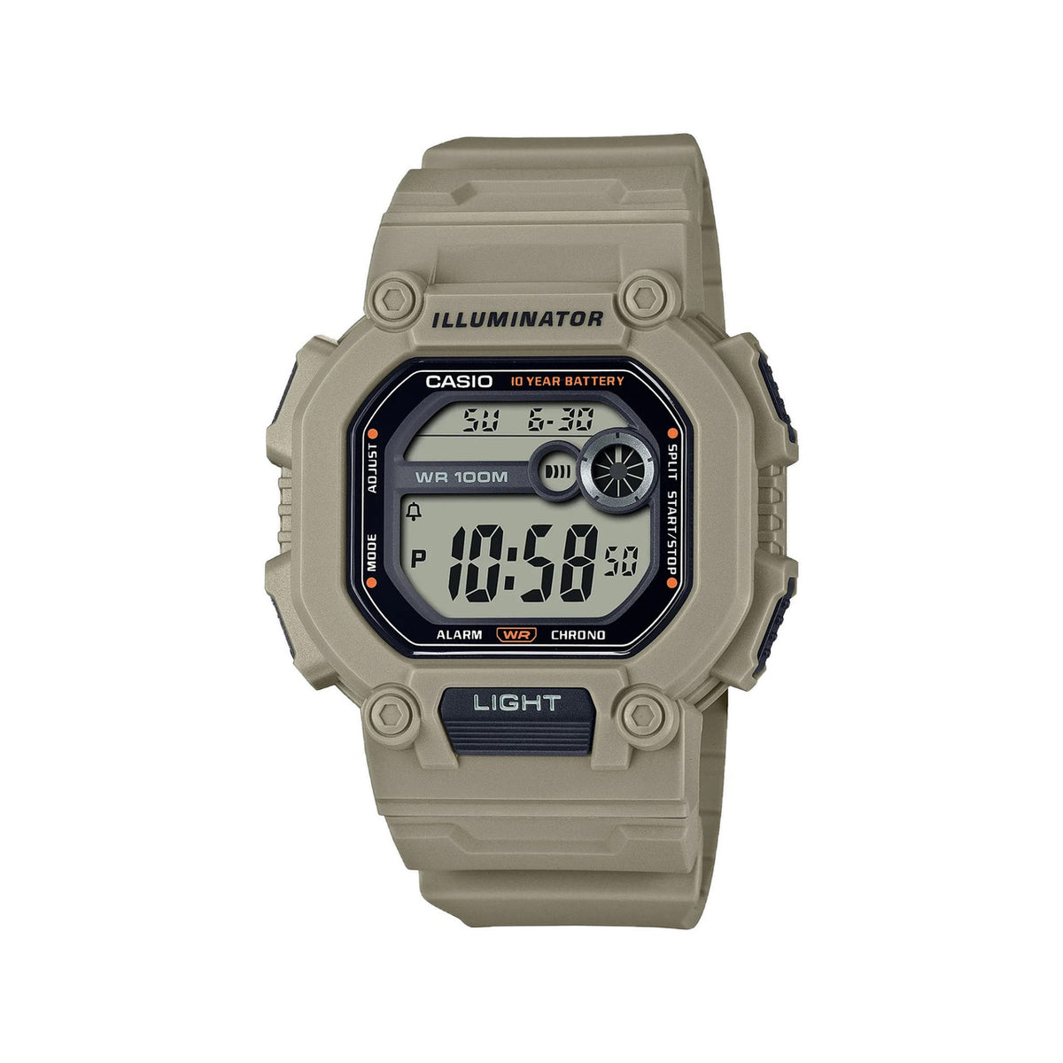 Casio Digital Watch Gray Resin | W-737HX-5AVDF