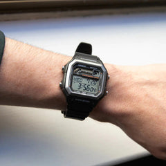 Casio Digital Sports Watch Black Resin 100m Water Resistant | WS-1600H-1AVDF