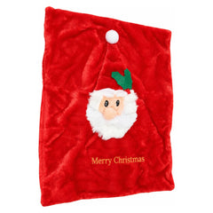 Christmas Gift Pouch with Santa Claus Face - Red | WOT-5335