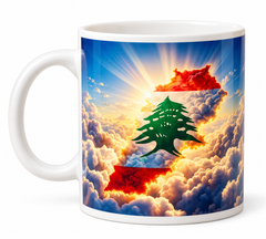 Lebanon Cedar Map Mug - White | AL10805
