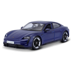 Bburago Porsche Taycan Turbo S 1:24 Die-Cast Model Car - Blue