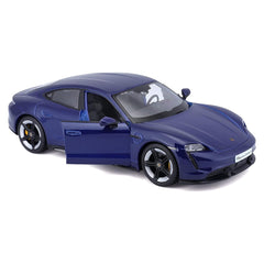 Bburago Porsche Taycan Turbo S 1:24 Die-Cast Model Car - Blue