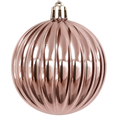 Pale Pink Christmas Tree Baubles with Mixed Finish, 8cm | AR3-038AW12-LP26