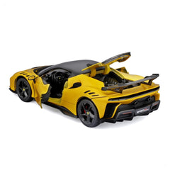 Bburago Ferrari SF90 XX Stradale 1:24 Die-Cast Model Car - Yellow