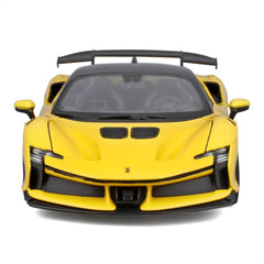 Bburago Ferrari SF90 XX Stradale 1:24 Die-Cast Model Car - Yellow