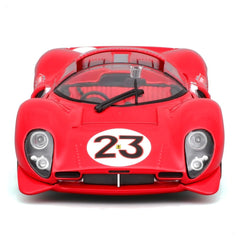 Bburago Ferrari 330 P4 #23 Daytona 1967 1:24 Die-Cast Model Car - Red